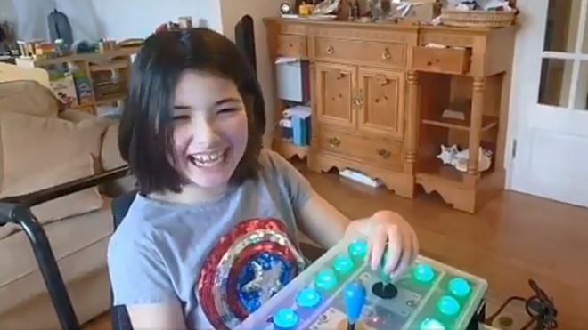 Dad builds Nintendo games controller for disabled daughter