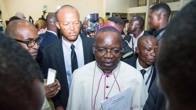 Президент Национальной епископальной конференции Конго, архиепископ Марсель Утемби, 30 декабря 2016 года