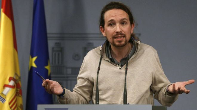 Руководитель Podemos Пабло Иглесиас, 28 декабря 15