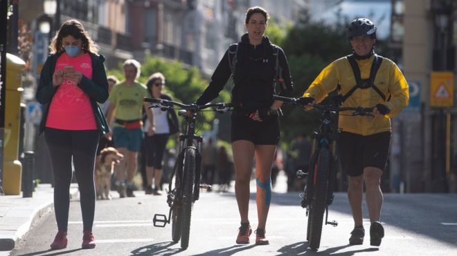 Люди в Мадриде