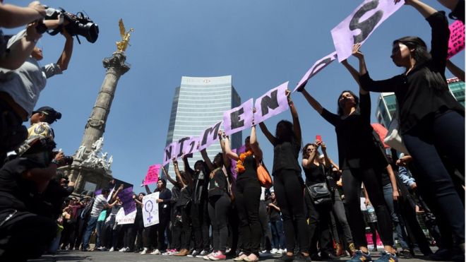 Protesta de Ni una menos en la Ciudad de México