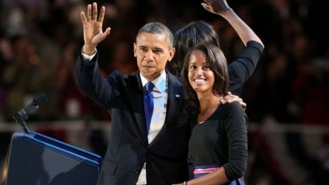 Rais Obama na mwanawe Malia Obama