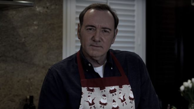 A still from a video in which Mr Spacey appears to deny any wrongdoing