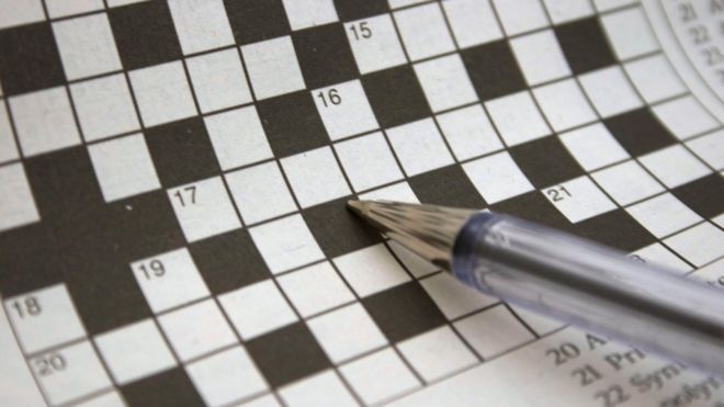 Crossword artwork filled in by German woman in museum - BBC News