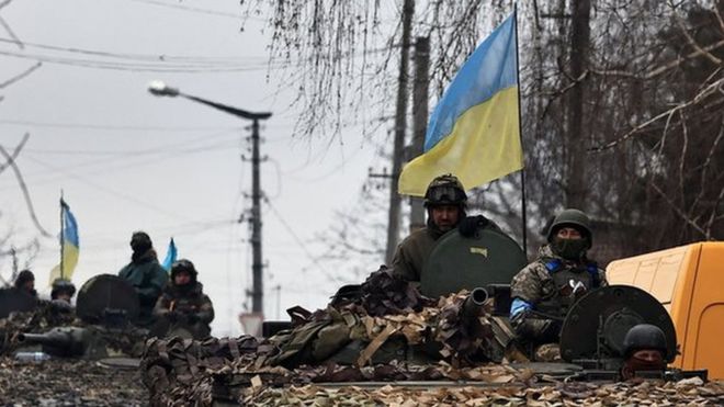 Украинские военные в Буче