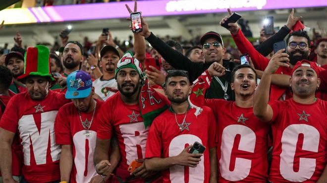 مشجعو المنتخب المغربي
