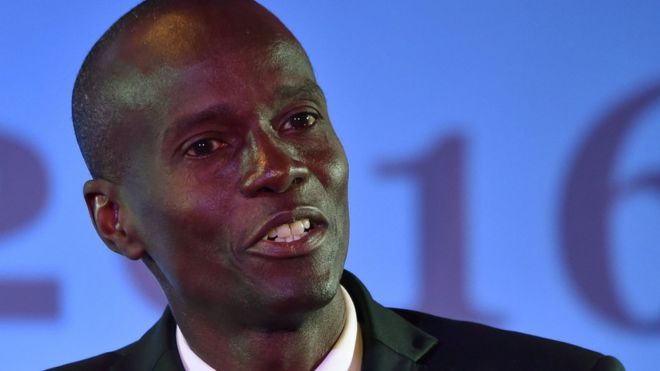 Image result for jovenel moise with police