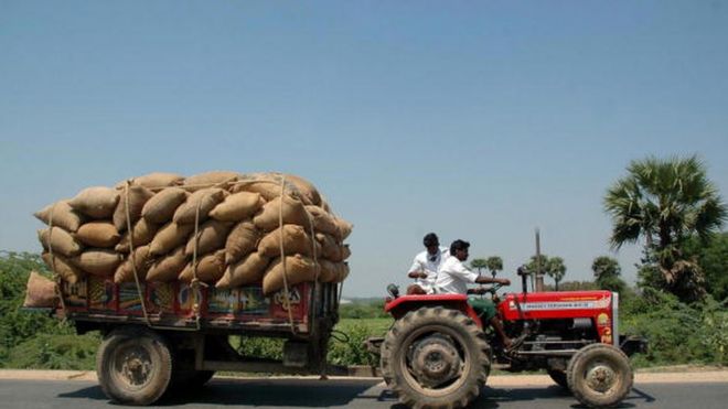 తెలంగాణలో ధాన్యం రవాణా