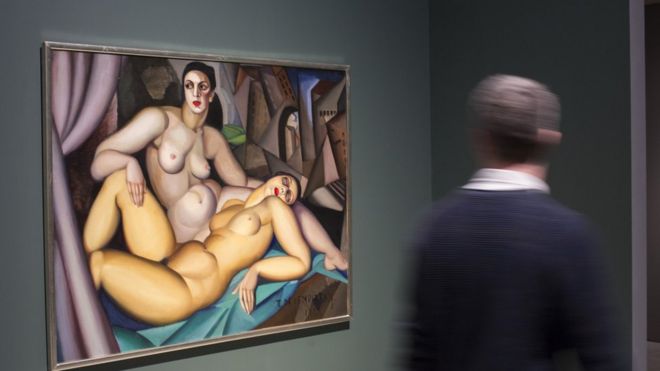 A obra 'Les Deux Amies', de Tamara de Lempicka,