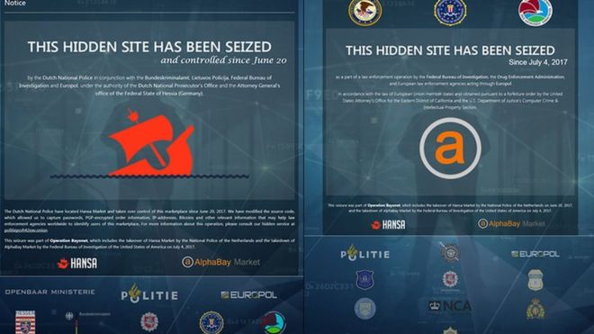 Las autoridades venían monitoreando a AlphaBay y Hansa desde junio