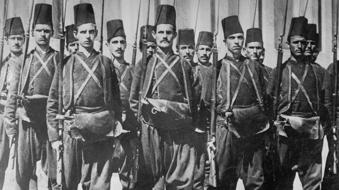 Soldados otomanos