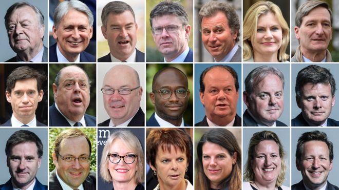 21 депутат-консерватор, которые восстали против партии во время голосования во вторник вечером за блокирование Брексита без сделки