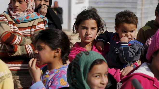 シリア難民の子どもたち（今月1日）