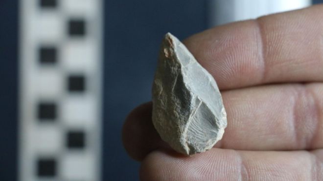 Herramienta de piedra de la cueva Chiquihuite