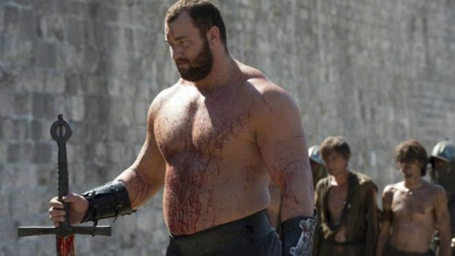Islandês Hafbor Júlíus Björnsson dá vida ao personagem Gregor Clegane na famosa série de TV Games of Thrones.