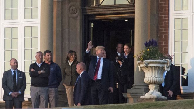 President Trump at Turnberry