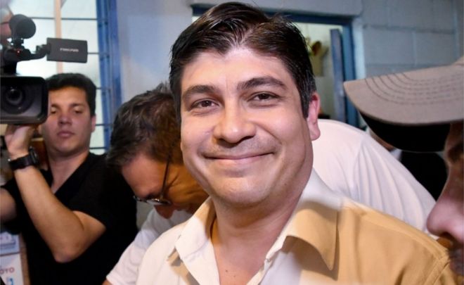 Кандидат в президенты Коста-Рики Карлос Альварадо