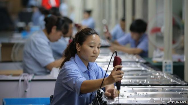 Китайский заводской рабочий
