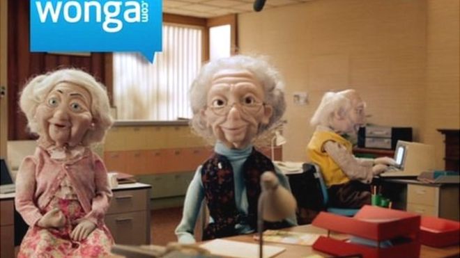 Wonga UK объявление