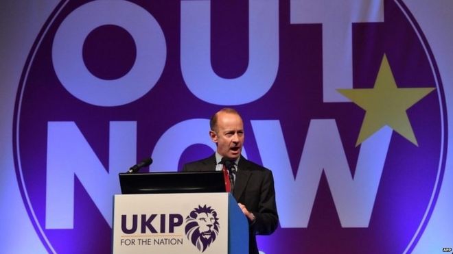 Лидер UKIP Генри Болтон