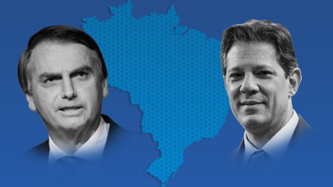 Jair Bolsonaro y Fernando Haddad.