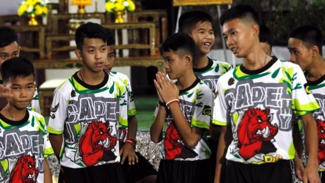 Some of the Thai cave boys