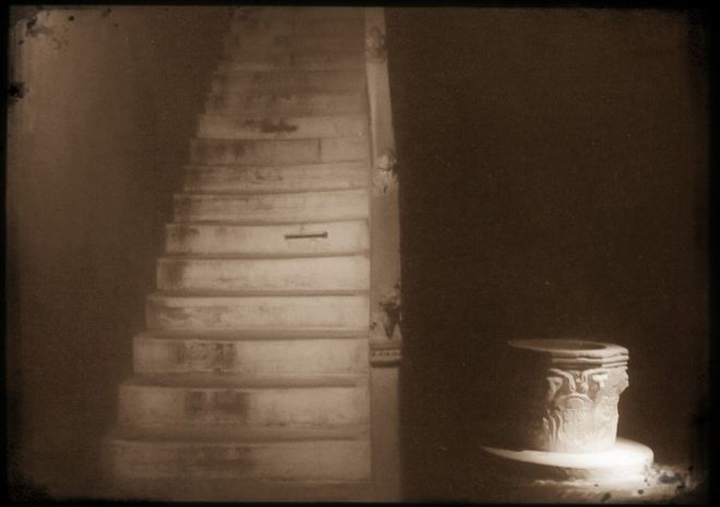 Stairs shot in sepia
