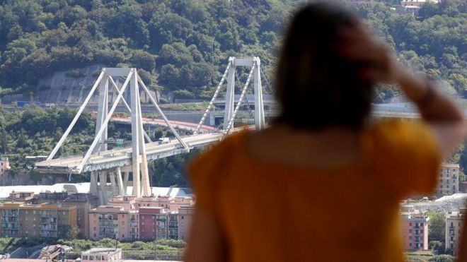 イタリア高架橋崩落の瞬間 防犯カメラがとらえた映像 Bbcニュース