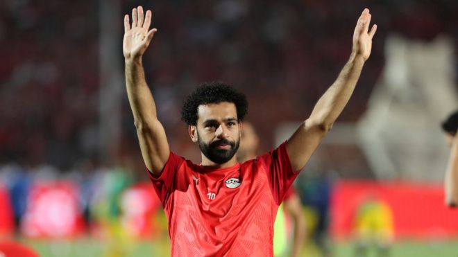 Mohamed Salah at the 2019 Africa Cup of Nations