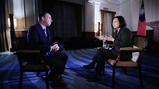 台湾总统蔡英文接受BBC记者沙磊(John Sudworth)专访完整版