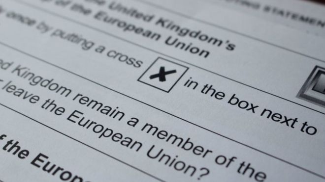 Избирательный бюллетень ЕС для референдума