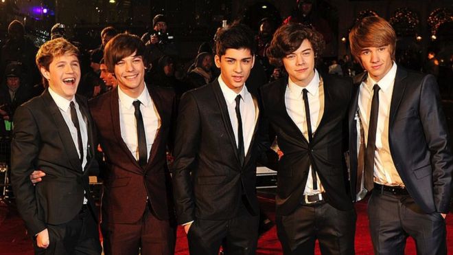 Лиам с другими участниками One Direction в 2010 году