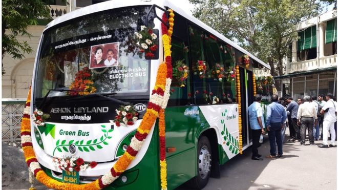 மின்சாரப் பேருந்து.