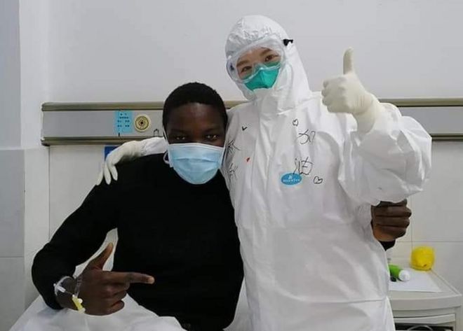 African coronavirus survivor in China