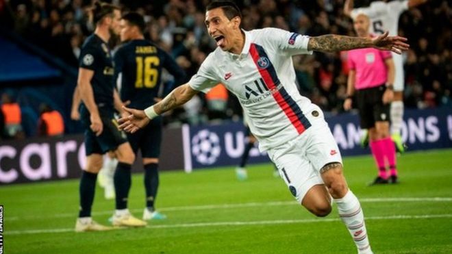 Mchezaji wa zamani wa Real Madrid Angel di Maria alifunga magoli mawili