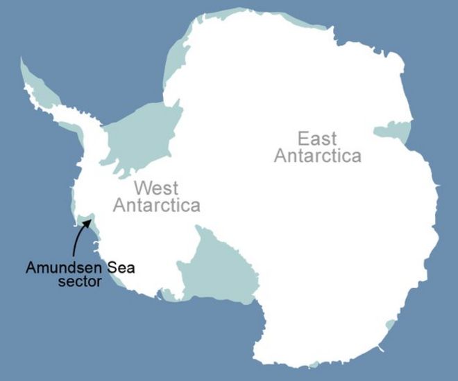 Карта залива Амундсен