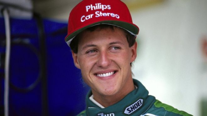 Michael Schumacher de 22 años