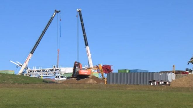 Сайт Fracking в Пенсильвании