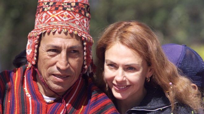Alejandro Toledo y su esposa