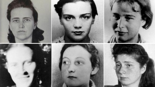 Лица некоторых женщин-жертв нацистских экспериментов