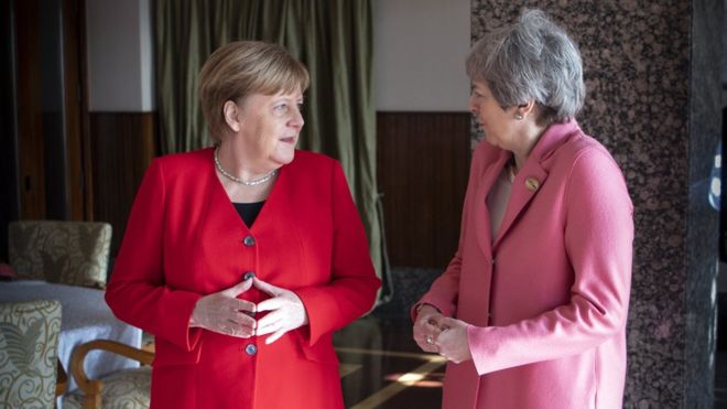 Angela Merkel and Theresa May