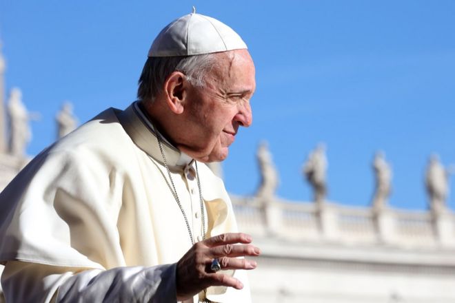 Pope Francis waves to the faithful as he arrives in St, Peter's square for his weekly audience on September 26, 2018 in Vatican City, Vatican. In a 'Message to Catholics of China and to the Universal Church,' Pope Francis explains the reasons for signing the Provisional Agreement with the PeopleÕs Republic of China: to promote the proclamation of the Gospel, and to establish unity in the Catholic community in China. (Photo by Franco Origlia/Getty Images)