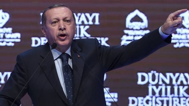 Президент Турции Реджеп Тайип Эрдоган. Фото: 12 марта 2017 г.