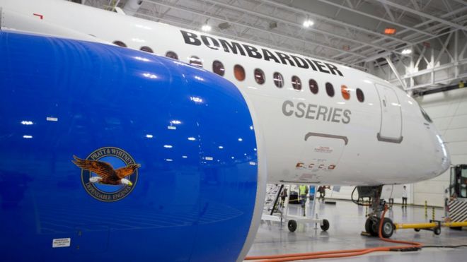 Самолет Bombardier C-Series