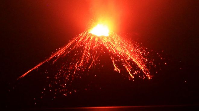 Anak Krakatau volcano. Photo: July 2018
