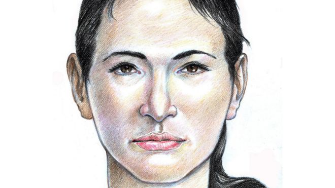 Un dibujo forense de la mujer Isdal actualizado