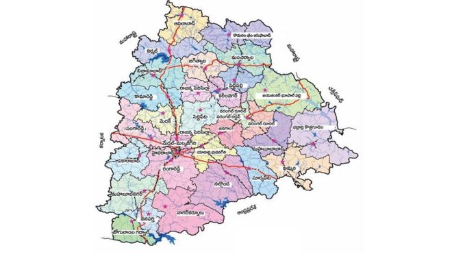 తెలంగాణ మ్యాప్