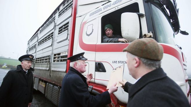 Ирландский пограничный протест Brexit