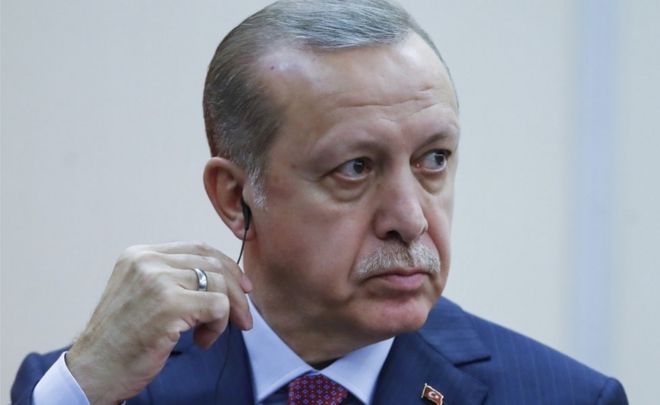 Президент Турции Тайип Эрдоган на фото 13 ноября 2017 года.