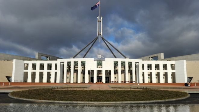 Здание парламента в Канберре, Австралия